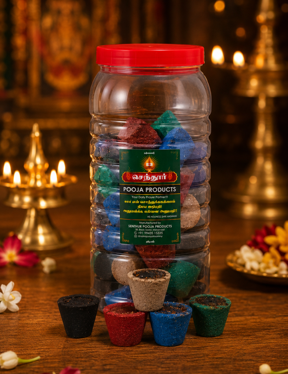 Senthur Pooja Classic Dhoop Sambrani Cups