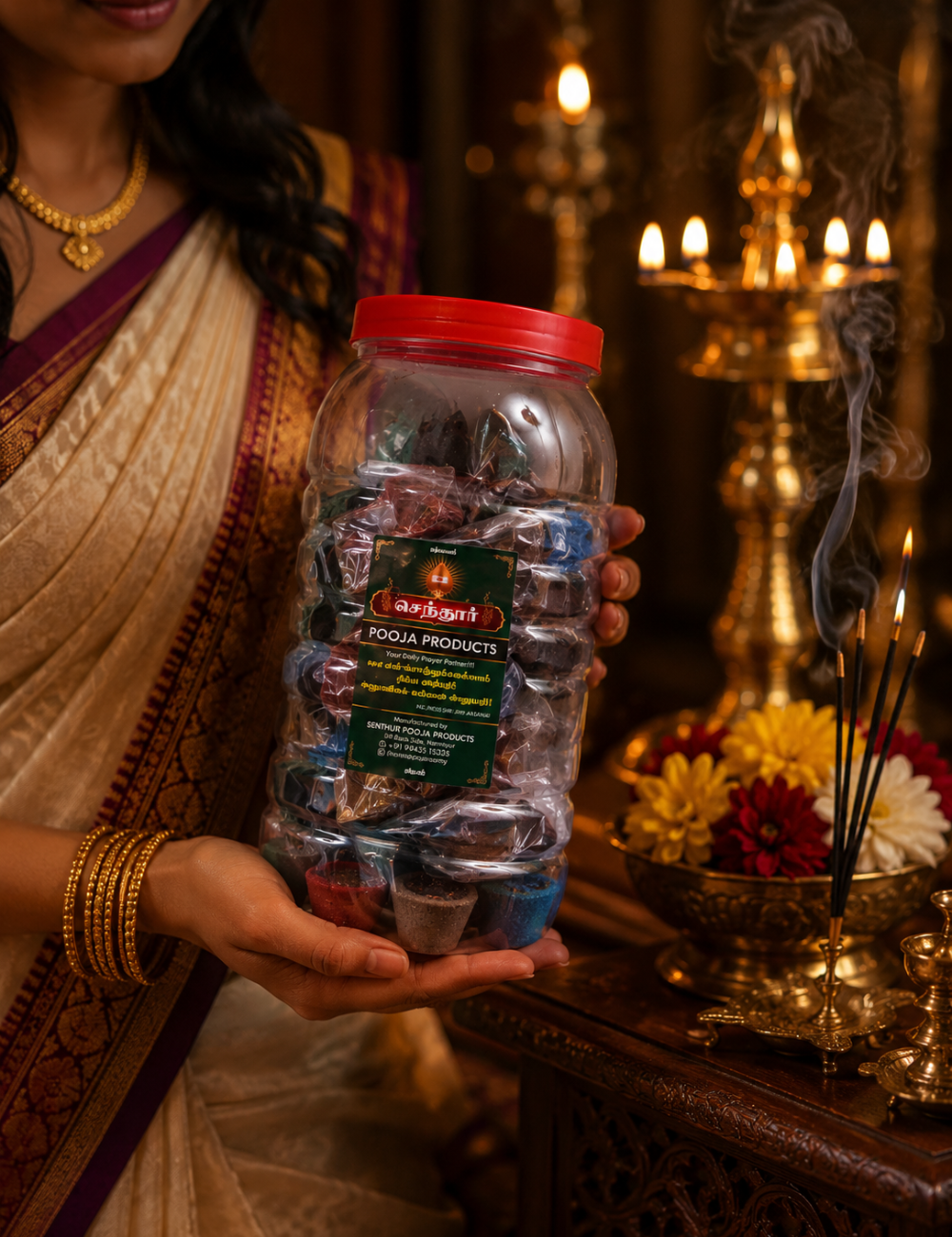 Senthur Pooja Classic Dhoop Sambrani Cups